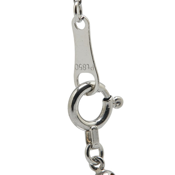 Pt950 プラチナ Pt850 プラチナ ダイヤ0.141ct ダイヤ0.18ct ペンダントネックレス レディース 【中古】