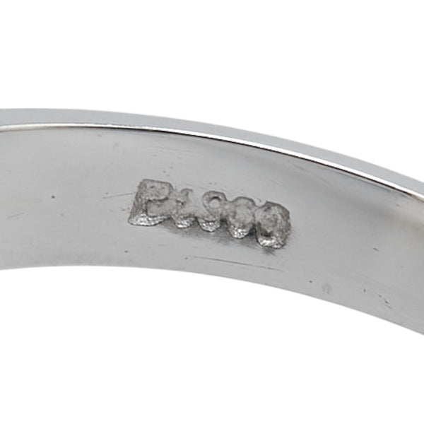 Pt900 プラチナ サファイア1.26ct ダイヤ0.11ct リング 指輪 レディース 10号 【中古】