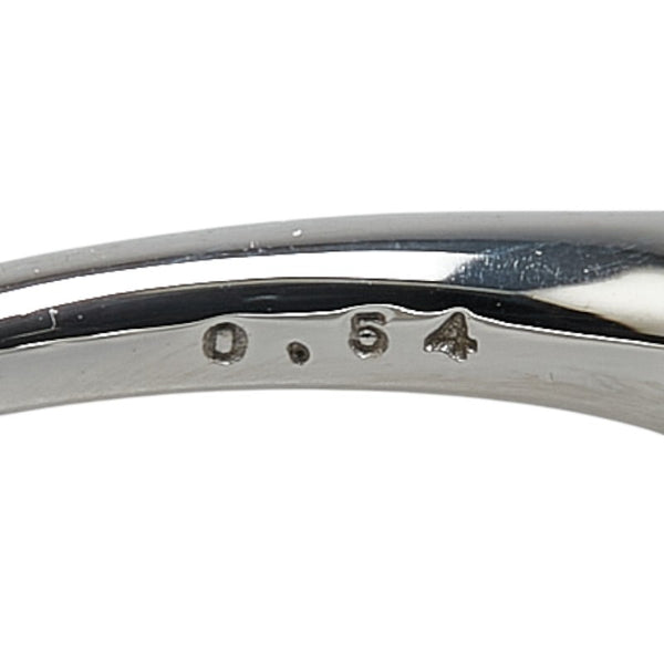 Pt900 プラチナ ダイヤ0.54ct ハーフエタニティ リング 指輪 レディース 13号 【中古】
