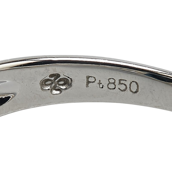 Pt850 プラチナ サファイア3.21ct ダイヤ0.21ct ソリティア リング 指輪 レディース 15.5号 【中古】