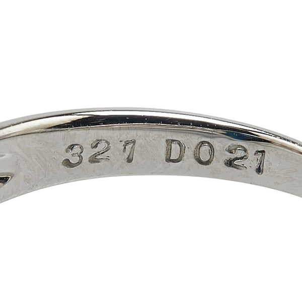 Pt850 プラチナ サファイア3.21ct ダイヤ0.21ct ソリティア リング 指輪 レディース 15.5号 【中古】