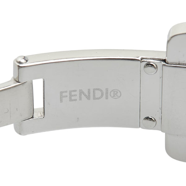 フェンディ オロロジ 腕時計 750L クオーツ ブラック文字盤 ステンレススチール レディース FENDI 【中古】