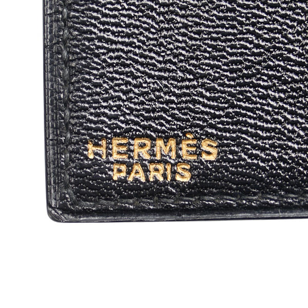 エルメス 札入れ ブラック レザー メンズ HERMES 【中古】