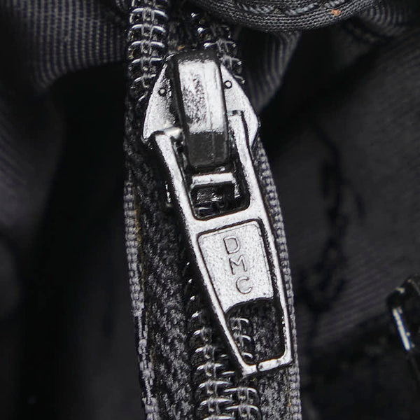 サンローラン 唐草 モチーフ ハンドバッグ ブラック キャンバス レディース SAINT LAURENT 【中古】