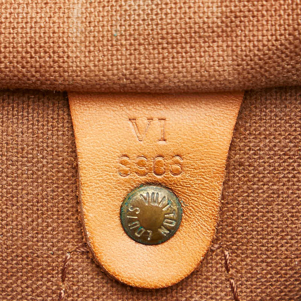 ルイ ヴィトン モノグラム スピーディ30 ハンドバッグ ボストンバッグ M41526 ブラウン PVC レザー レディース LOUIS VUITTON 【中古】