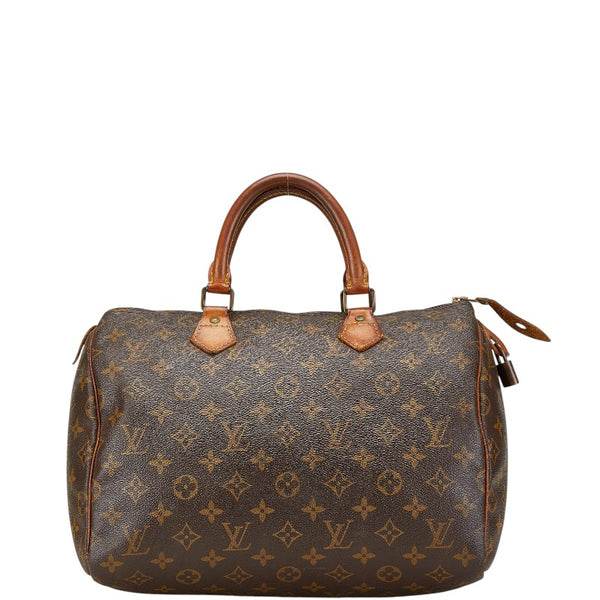 ルイ ヴィトン モノグラム スピーディ30 ハンドバッグ ボストンバッグ M41526 ブラウン PVC レザー レディース LOUIS VUITTON 【中古】