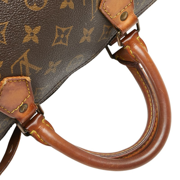 ルイ ヴィトン モノグラム スピーディ30 ハンドバッグ ボストンバッグ M41526 ブラウン PVC レザー レディース LOUIS VUITTON 【中古】