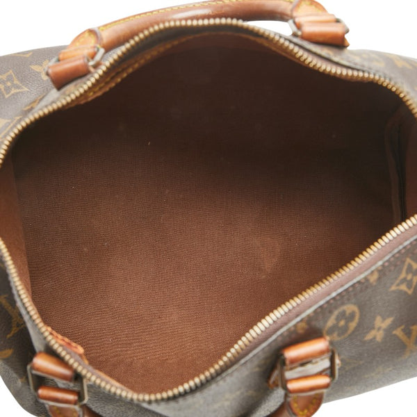 ルイ ヴィトン モノグラム スピーディ30 ハンドバッグ ボストンバッグ M41526 ブラウン PVC レザー レディース LOUIS VUITTON 【中古】