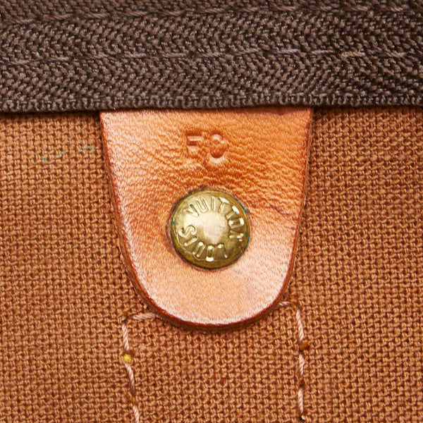 ルイ ヴィトン モノグラム キーポル50 ボストンバッグ ショルダーバッグ M41426 ブラウン PVC レザー レディース LOUIS VUITTON 【中古】