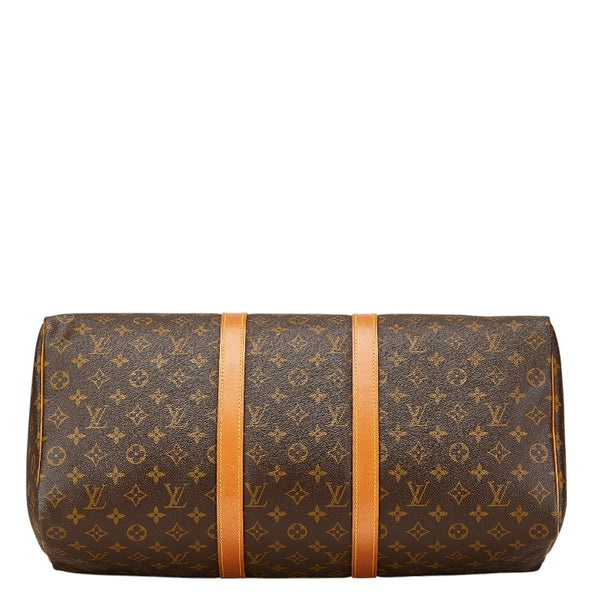 ルイ ヴィトン モノグラム キーポル50 ボストンバッグ ショルダーバッグ M41426 ブラウン PVC レザー レディース LOUIS VUITTON 【中古】