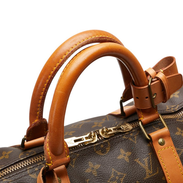 ルイ ヴィトン モノグラム キーポル50 ボストンバッグ ショルダーバッグ M41426 ブラウン PVC レザー レディース LOUIS VUITTON 【中古】