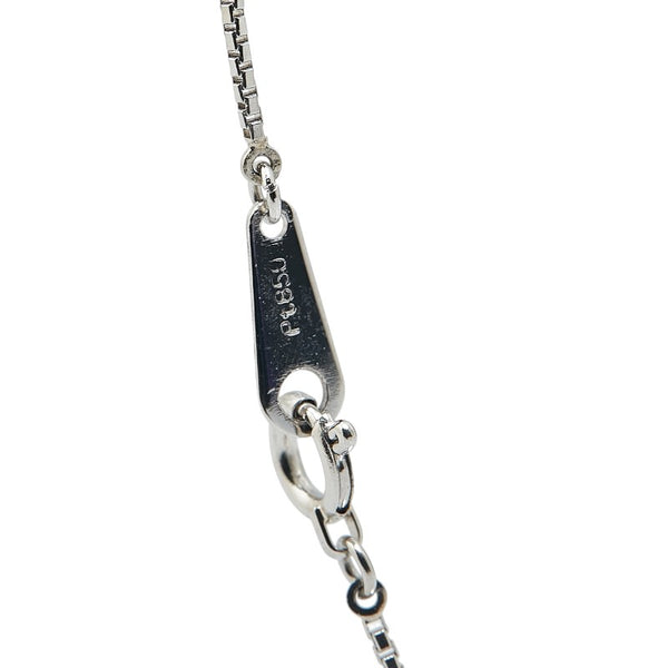 Pt900 プラチナ Pt850 プラチナ ダイヤ0.436ct プチ ネックレス レディース 【中古】