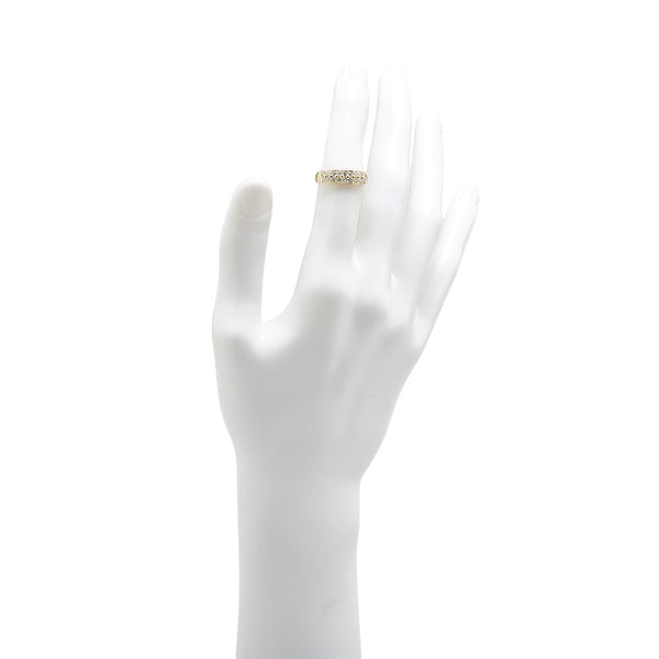 K18YG イエローゴールド ダイヤ0.45ct リング 指輪 レディース 12号 【中古】
