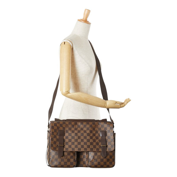 ルイ ヴィトン ダミエ ブロードウェイ ハンドバッグ ショルダーバッグ 2WAY N42270 ブラウン PVC レザー メンズ LOUIS VUITTON 【中古】