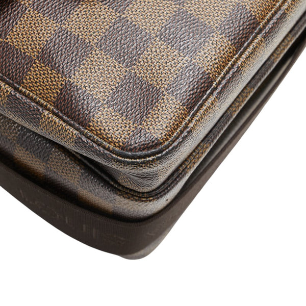ルイ ヴィトン ダミエ ブロードウェイ ハンドバッグ ショルダーバッグ 2WAY N42270 ブラウン PVC レザー メンズ LOUIS VUITTON 【中古】