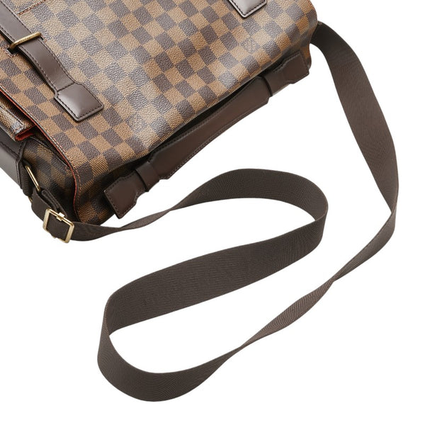 ルイ ヴィトン ダミエ ブロードウェイ ハンドバッグ ショルダーバッグ 2WAY N42270 ブラウン PVC レザー メンズ LOUIS VUITTON 【中古】