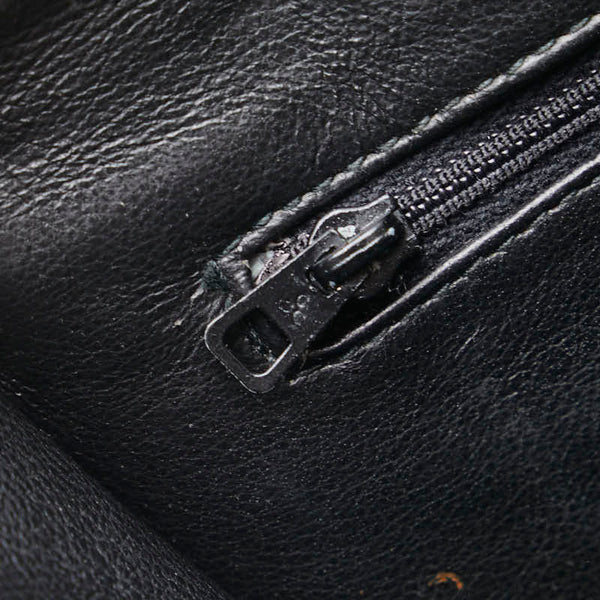 シャネル マトラッセ タッセル フリンジ チェーン ショルダーバッグ ブラック ラムスキン レディース CHANEL 【中古】