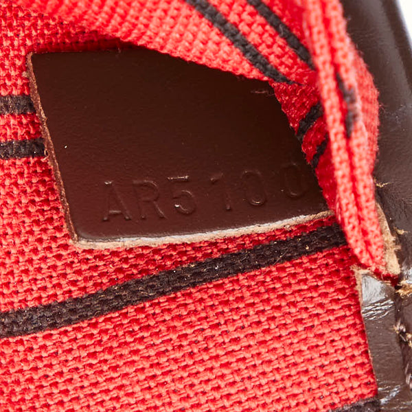 ルイ ヴィトン ダミエ ネヴァーフルMM トートバッグ ショルダーバッグ N51105 ブラウン PVC レザー レディース LOUIS VUITTON 【中古】