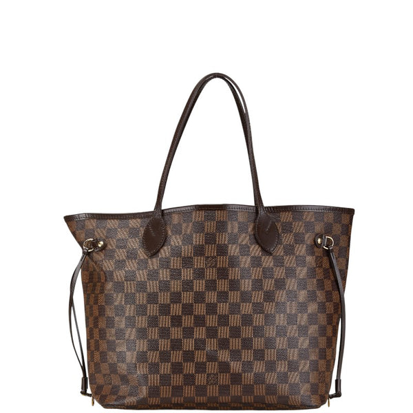 ルイ ヴィトン ダミエ ネヴァーフルMM トートバッグ ショルダーバッグ N51105 ブラウン PVC レザー レディース LOUIS VUITTON 【中古】