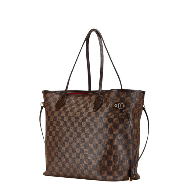 ルイ ヴィトン ダミエ ネヴァーフルMM トートバッグ ショルダーバッグ N51105 ブラウン PVC レザー レディース LOUIS VUITTON 【中古】