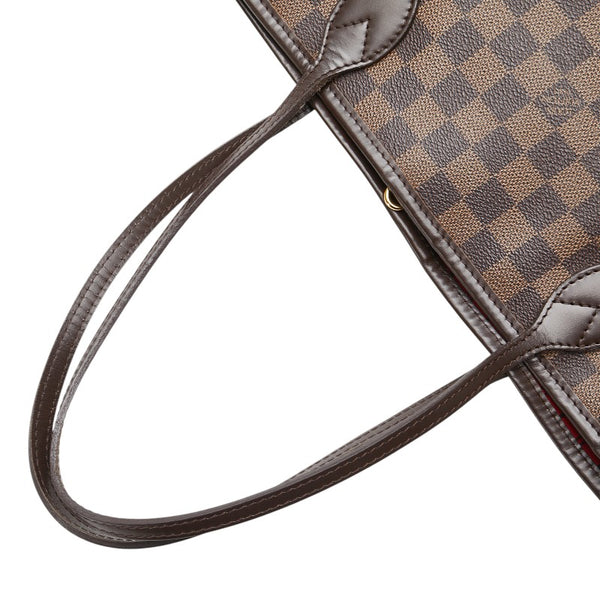 ルイ ヴィトン ダミエ ネヴァーフルMM トートバッグ ショルダーバッグ N51105 ブラウン PVC レザー レディース LOUIS VUITTON 【中古】