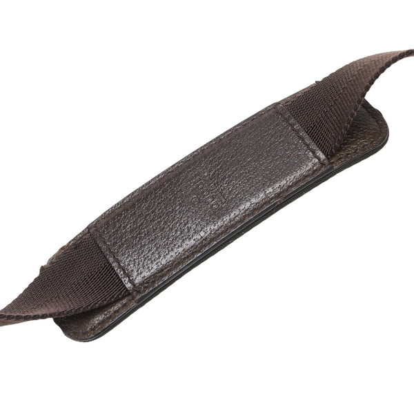 グッチ GGキャンバス 斜め掛け ショルダーバッグ 122798 ベージュ ブラウン キャンバス レザー レディース GUCCI 【中古】