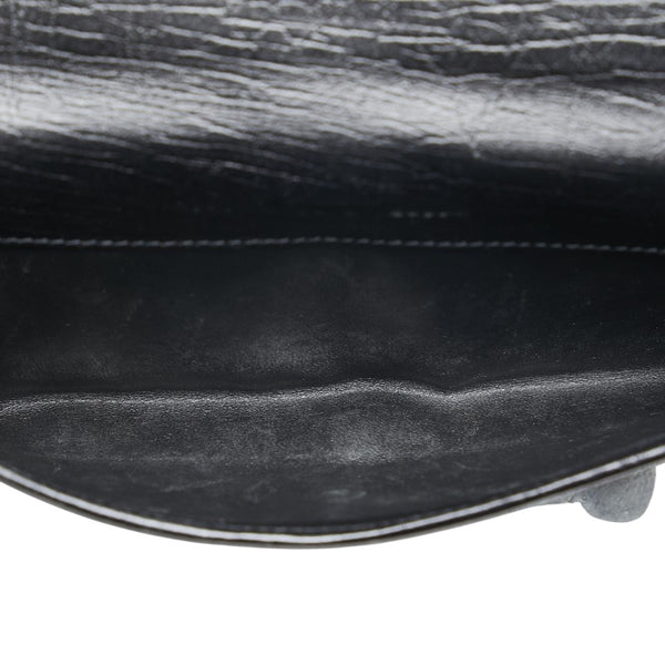 グッチ GGキャンバス ジャッキー 二つ折り財布 05479 ブラック キャンバス レザー レディース GUCCI 【中古】