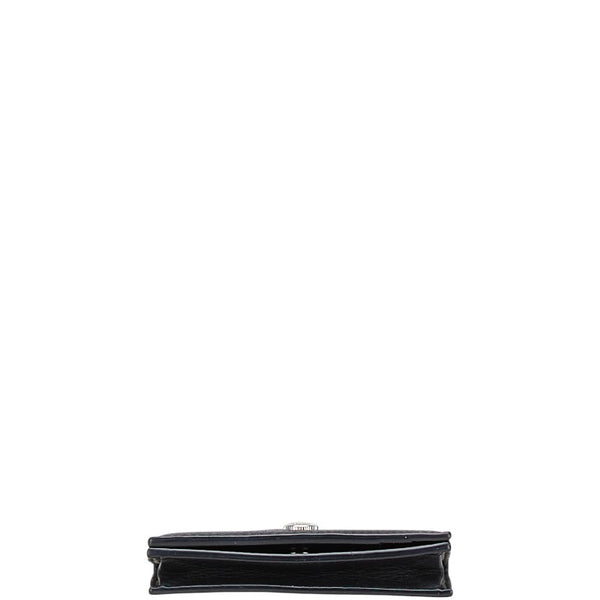 ティファニー ロゴ カードケース ブラック レザー レディース TIFFANY&Co. 【中古】