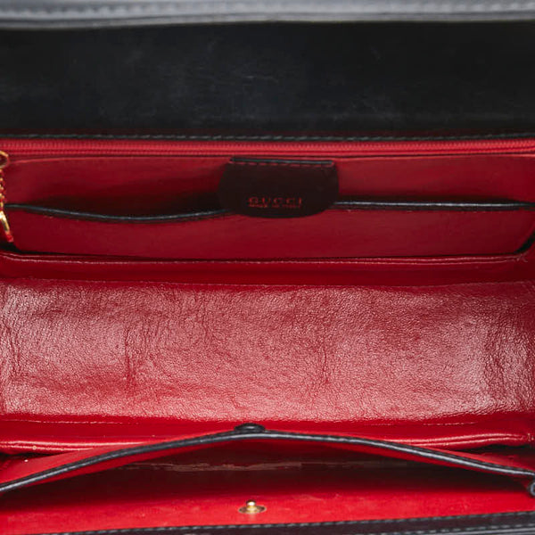 グッチ バンブー ハンドバッグ ショルダーバッグ 2WAY 000 46 ブラック レザー レディース GUCCI 【中古】