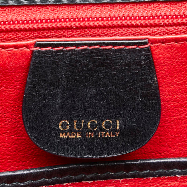 グッチ バンブー ハンドバッグ ショルダーバッグ 2WAY 000 46 ブラック レザー レディース GUCCI 【中古】