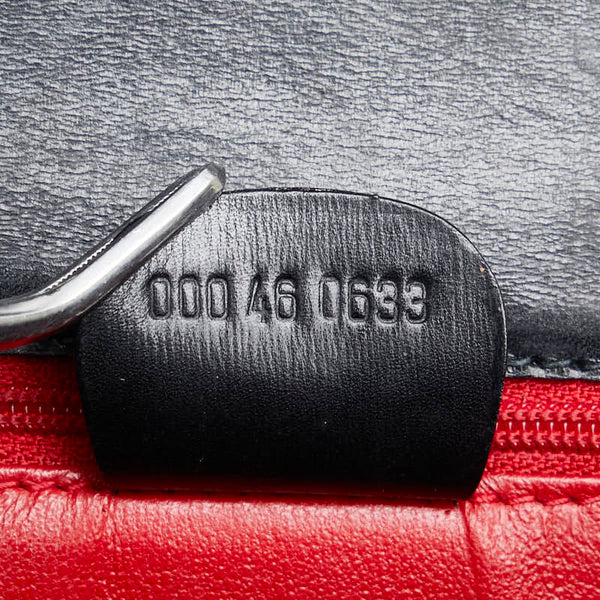 グッチ バンブー ハンドバッグ ショルダーバッグ 2WAY 000 46 ブラック レザー レディース GUCCI 【中古】