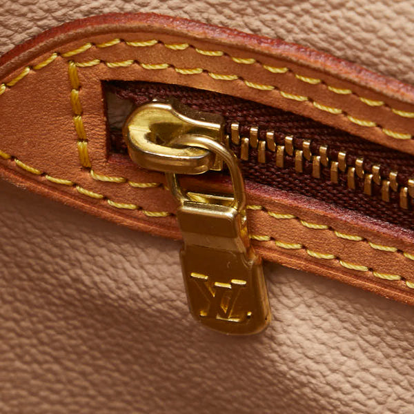 ルイ ヴィトン モノグラム プチ バケットPM トートバッグ ショルダーバッグ M42238 ブラウン PVC レザー レディース LOUIS VUITTON 【中古】