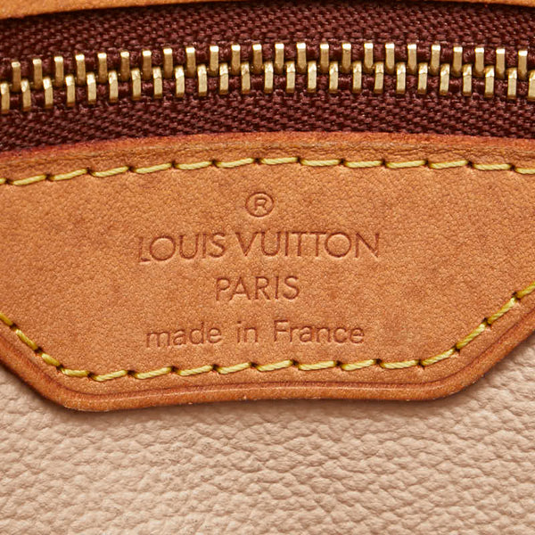 ルイ ヴィトン モノグラム プチ バケットPM トートバッグ ショルダーバッグ M42238 ブラウン PVC レザー レディース LOUIS VUITTON 【中古】