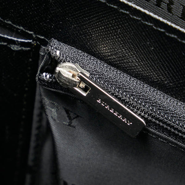 バーバリー ビジネスバッグ ブラック レザー メンズ BURBERRY 【中古】