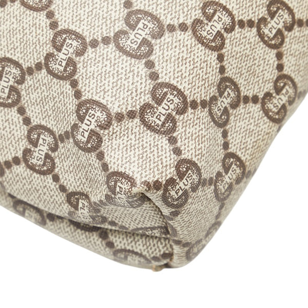 グッチ GGプラス クラッチバッグ セカンドバッグ グレー カーキグリーン PVC レザー レディース GUCCI 【中古】