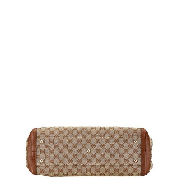 グッチ GGキャンバス バンブー タッセル ショルダーバッグ トートバッグ 269945 ベージュ ブラウン キャンバス レザー レディース GUCCI 【中古】