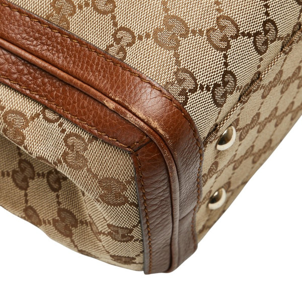 グッチ GGキャンバス バンブー タッセル ショルダーバッグ トートバッグ 269945 ベージュ ブラウン キャンバス レザー レディース GUCCI 【中古】