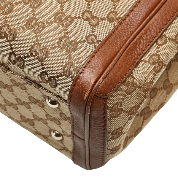 グッチ GGキャンバス バンブー タッセル ショルダーバッグ トートバッグ 269945 ベージュ ブラウン キャンバス レザー レディース GUCCI 【中古】