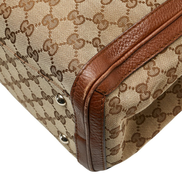 グッチ GGキャンバス バンブー タッセル ショルダーバッグ トートバッグ 269945 ベージュ ブラウン キャンバス レザー レディース GUCCI 【中古】
