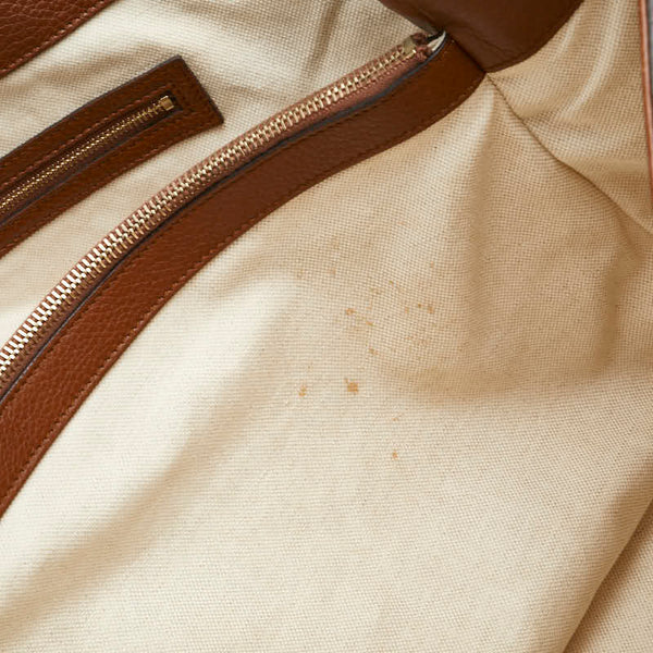 グッチ GGキャンバス バンブー タッセル ショルダーバッグ トートバッグ 269945 ベージュ ブラウン キャンバス レザー レディース GUCCI 【中古】