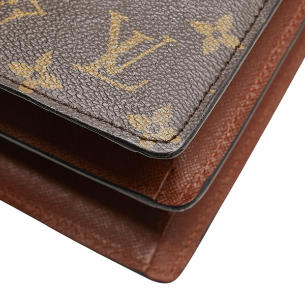 ルイ ヴィトン モノグラム クルセル 斜め掛け ショルダーバッグ M51375 ブラウン PVC レザー レディース LOUIS VUITTON 【中古】