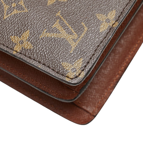 ルイ ヴィトン モノグラム クルセル 斜め掛け ショルダーバッグ M51375 ブラウン PVC レザー レディース LOUIS VUITTON 【中古】