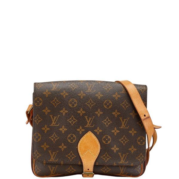 ルイ ヴィトン モノグラム カルトシエールGM 斜め掛け ショルダーバッグ M51252 ブラウン PVC レザー レディース LOUIS VUITTON 【中古】