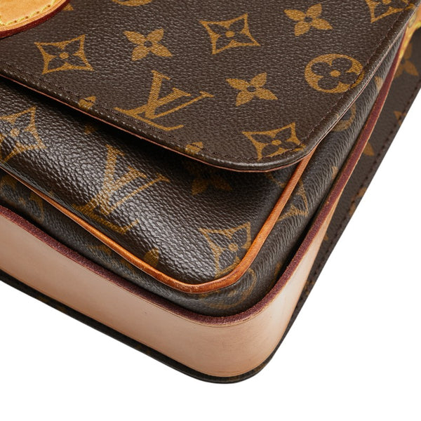 ルイ ヴィトン モノグラム カルトシエールGM 斜め掛け ショルダーバッグ M51252 ブラウン PVC レザー レディース LOUIS VUITTON 【中古】