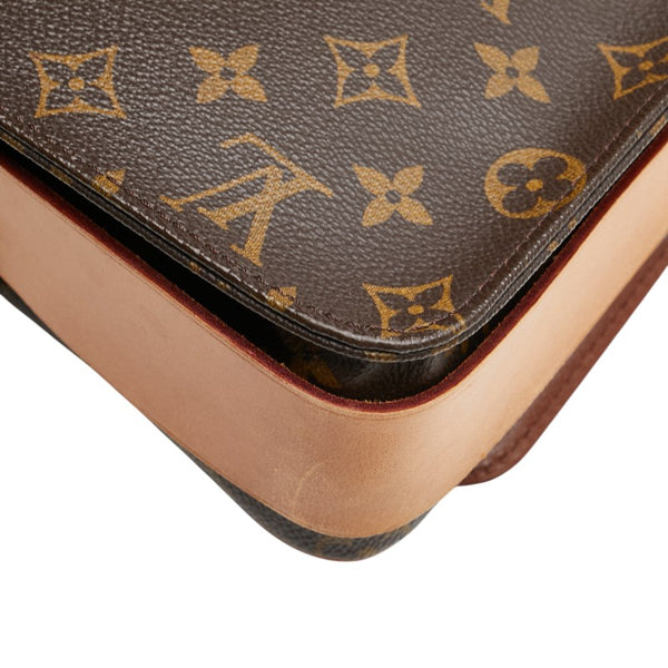 ルイ ヴィトン モノグラム カルトシエールGM 斜め掛け ショルダーバッグ M51252 ブラウン PVC レザー レディース LOUIS VUITTON 【中古】