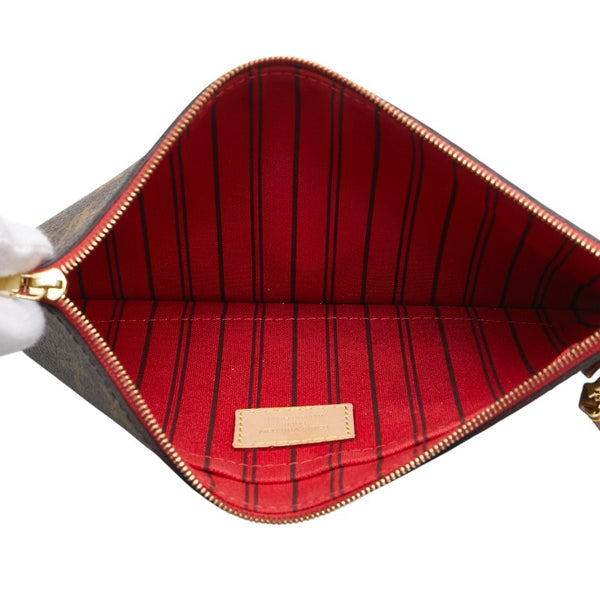 ルイ ヴィトン モノグラム ネヴァーフルMM 付属品ポーチ ポーチ M40997 ブラウン PVC レザー レディース LOUIS VUITTON 【中古】