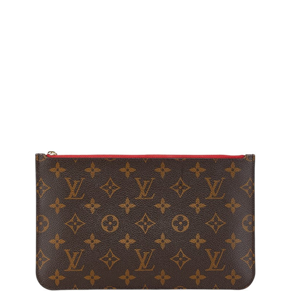 ルイ ヴィトン モノグラム ネヴァーフルMM 付属品ポーチ ポーチ M40997 ブラウン PVC レザー レディース LOUIS VUITTON 【中古】
