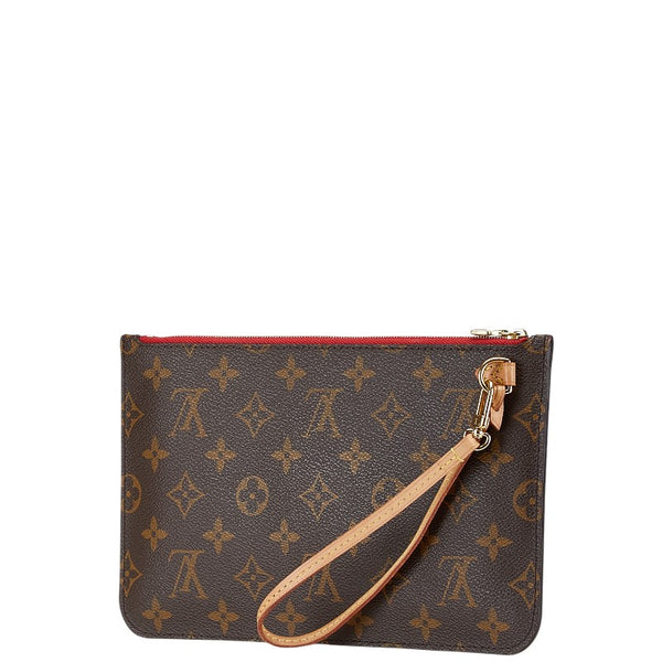 ルイ ヴィトン モノグラム ネヴァーフルMM 付属品ポーチ ポーチ M40997 ブラウン PVC レザー レディース LOUIS VUITTON 【中古】