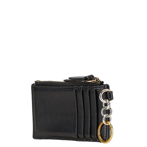 グッチ GGマーモント カードケース コインケース ブラック レザー レディース GUCCI 【中古】