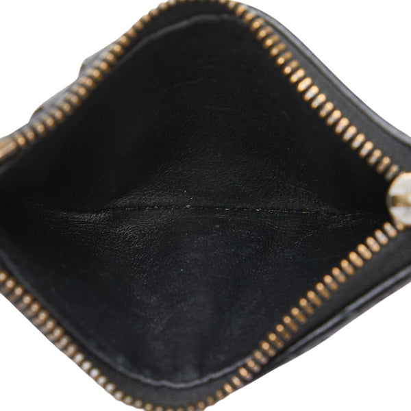 グッチ GGマーモント カードケース コインケース ブラック レザー レディース GUCCI 【中古】